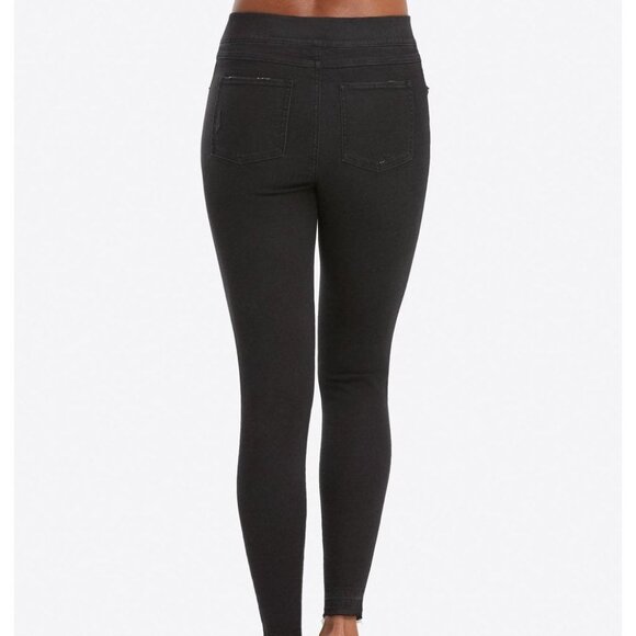 SPANX Women's Distressed Denim Skinny Jean Leggings, Size XS, Vintage Black - Picture 2 of 3
